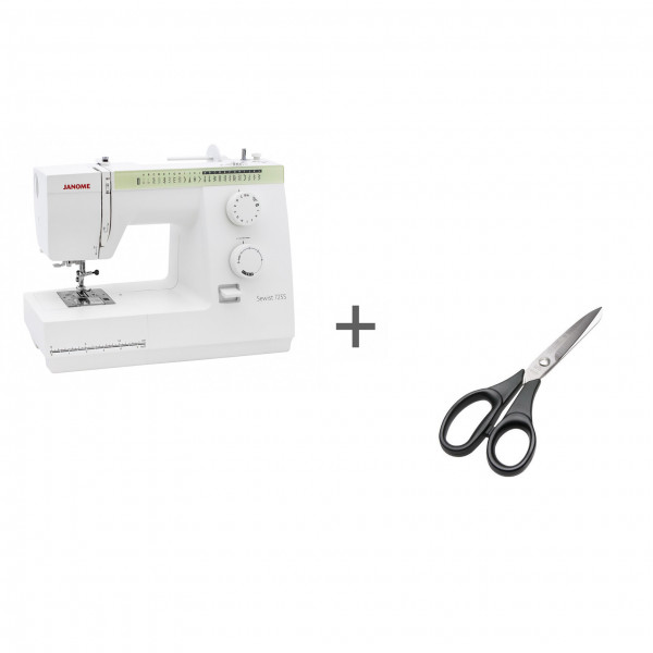 Электромеханическая швейная машина Janome Sewist 725 S + ножницы портновские Premax B6170 в подарок!