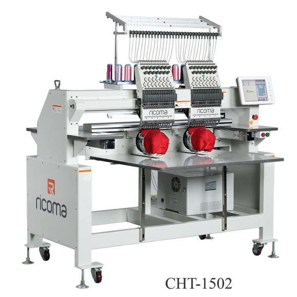 Промышленная вышивальная двухголовочная машина  RICOMA CHT-1202-W 500х450