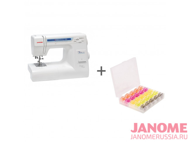 Электромеханическая швейная машина Janome ME 1221 + набор шпулек REACH BBN-25-1217 в подарок!