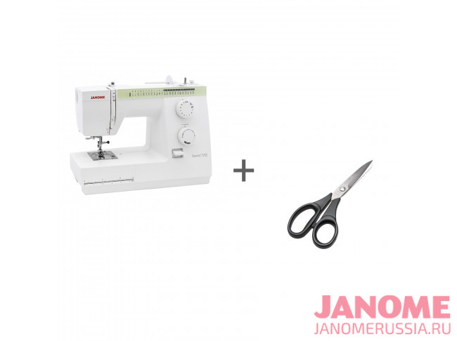 Электромеханическая швейная машина Janome Sewist 725 S + ножницы портновские Premax B6170 в подарок!