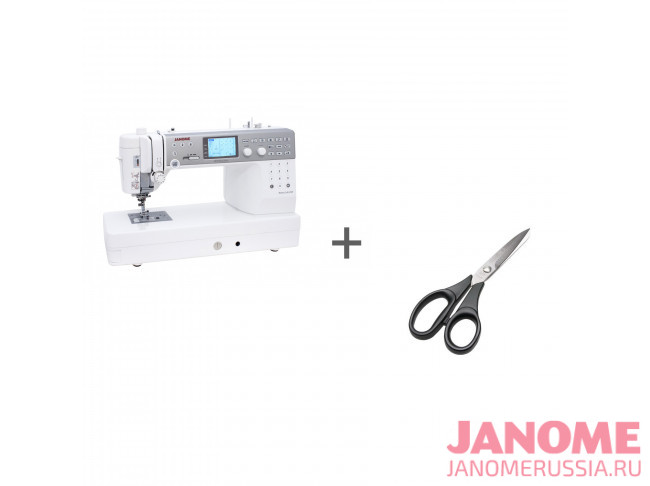 Компьютерная швейная машина Janome Memory Craft 6700P + ножницы портновские Premax B6170 в подарок!
