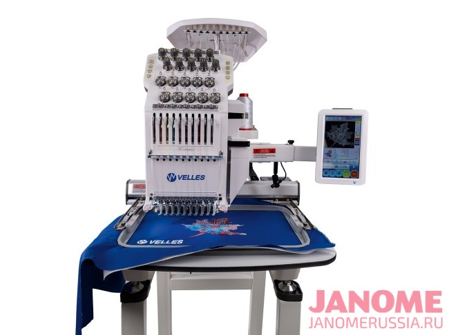Профессиональная вышивальная машина VELLES VE 1001 поле вышивки 360 х 240 мм