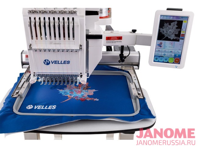 Профессиональная вышивальная машина VELLES VE 1001 поле вышивки 360 х 240 мм