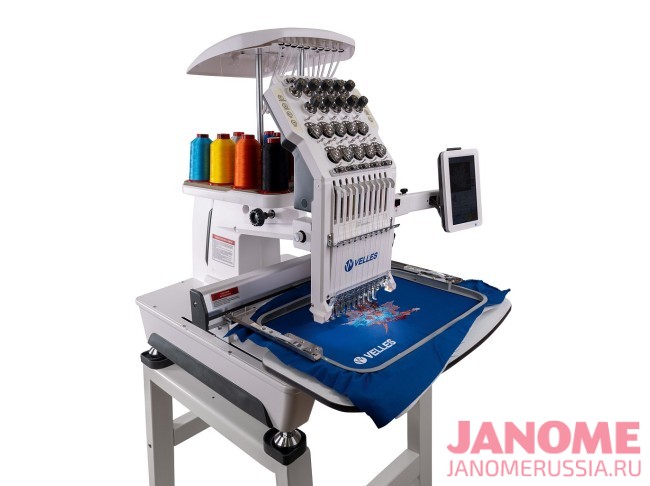 Профессиональная вышивальная машина VELLES VE 1001 поле вышивки 360 х 240 мм
