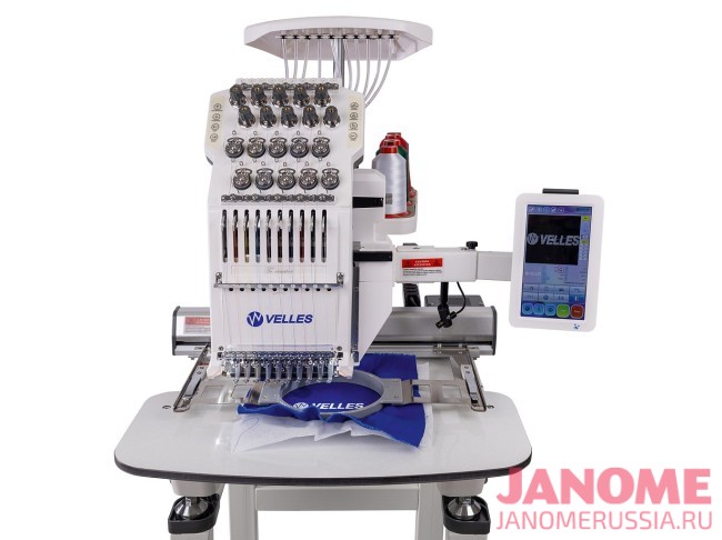 Профессиональная вышивальная машина VELLES VE 1001 поле вышивки 360 х 240 мм