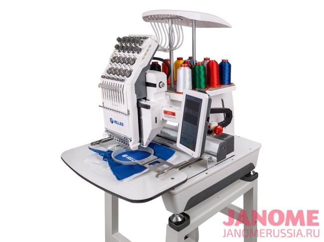 Профессиональная вышивальная машина VELLES VE 1001 поле вышивки 360 х 240 мм