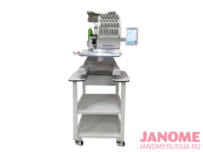Профессиональная вышивальная машина VELLES VE 1200 с пяльцами и столом-подставкой