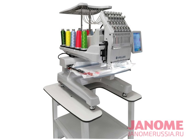 Профессиональная вышивальная машина VELLES VE 1200 с пяльцами и столом-подставкой