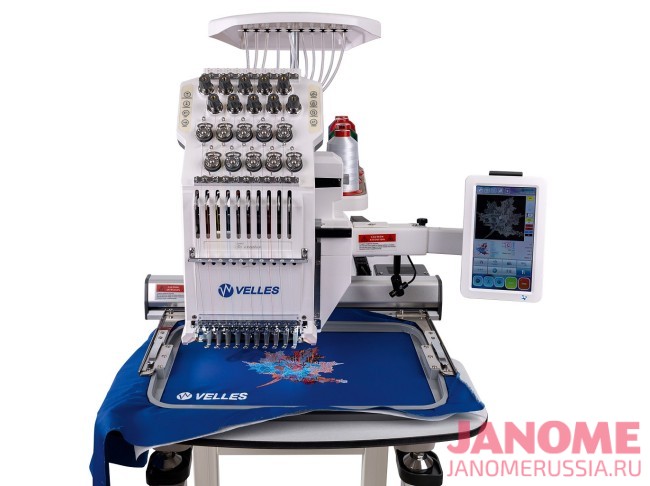 Профессиональная вышивальная машина VELLES VE 1001 с пяльцами и столом-подставкой