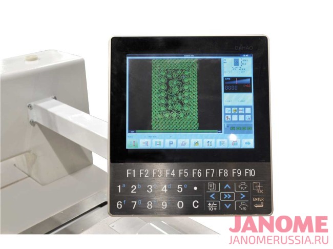 промышленная шестиголовочная вышивальная мамина VELLES VE 1206 FAS с двойным SEQUINE и CORDING поле вышивки 500 x 800 мм