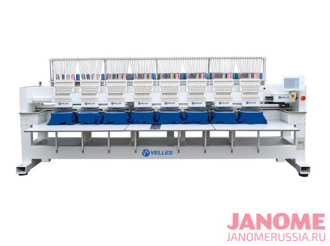 Промышленная восьмиголовочная вышивальная машина VE1508 VELLES FAS-CAP-W