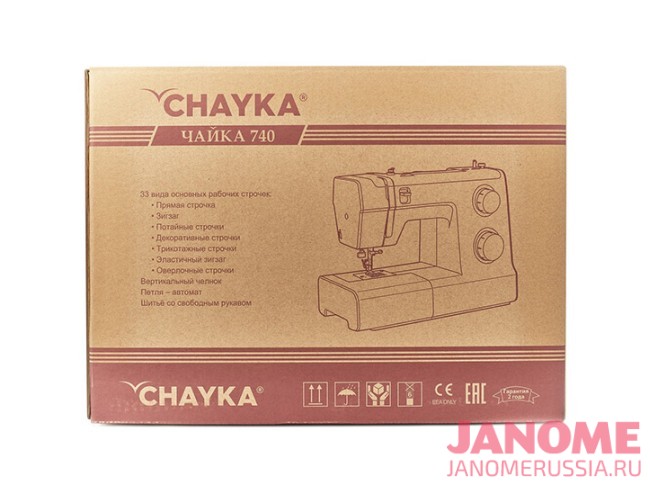 Электромеханическая швейная машина CHAYKA ЧАЙКА 740