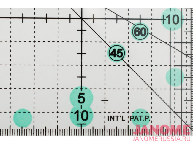 Линейка для пэчворка 45*10см