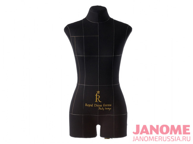 Манекен женский мягкий портновский ROYAL DRESS FORMS Monica, размер 44, черный